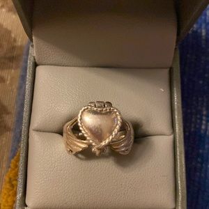 Claddagh Sterling Silver Poison Ring